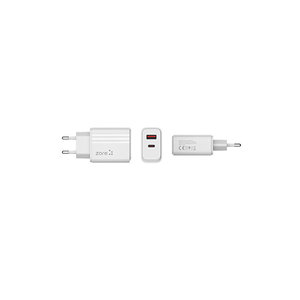 Netzy PL06 Cargador de Viaje 2 en 1 Tipo-C de 20W Blanco 20W-Blanco - Product Image 5