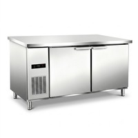 Vitrine réfrigérée de comptoir, réfrigérateur commercial avec système de refroidissement rapide pour le stockage des aliments et des boissons