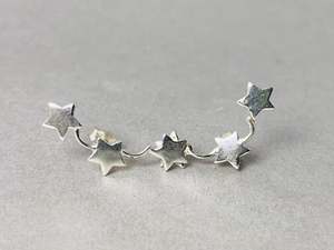 Wholesale 925 Sterling <b>Silver</b> Three Star <b>Earrings</b> Unique Design Studs <b>for</b> Women Fashionable Gift Idea <b>for</b> Party Occasions - Product Image 3