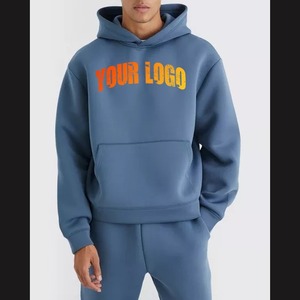 Haute qualité 420 GSM 100% coton épais blanc plaine poids lourd surdimensionné unisexe sweats à capuche Logo personnalisé grande taille hommes - Product Image 5
