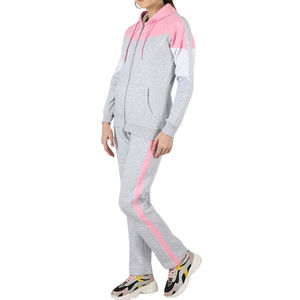 Chándal deportivo de secado rápido y transpirable de alta calidad para mujer, conjunto de tela de entrenamiento de color sólido con logotipo personalizado, venta al por mayor, 2024 - Product Image 2