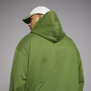 Sudadera con capucha de hombre de Color Pino oscuro de alta calidad hecha a medida 100% diseño de bolsillo de algodón serigrafía suéter liso con capucha para hombre - Product Image 3