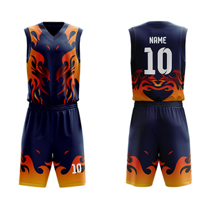Vêtements de sport élégants sur mesure en gros pour OEM, uniforme de basketball grande taille, séchage rapide, respirant, avec logo personnalisé sur le devant - Product Image 1