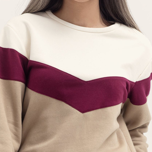 Sweatshirts d'hiver pour femmes en gros, respirants, couleur unique, look classique, logo sur le devant, prix de gros - Product Image 6