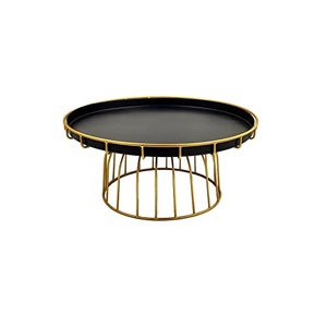 Support de gâteau simple à revêtement en poudre noire, élégant, enduit de poudre noire, fait à la main, décoratif, pour serveur de gâteau de cuisine aux fruits - Product Image 6