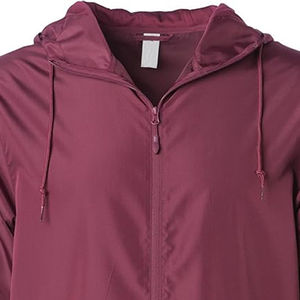 Chaqueta cortavientos deportiva para hombre, ligera, impermeable, con capucha, transpirable, ideal para correr, entrenar y actividades al aire libre. - Product Image 6