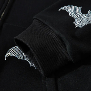 Meilleure vente 2025 hiver arrivée hommes épais polaire vierge sweats à capuche à vendre à bas prix hommes strass sweats à capuche - Product Image 4