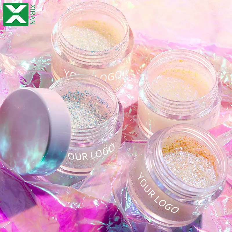 Private Label Wet Colorful Eye Shadow Gel Cream Jelly Face Body Metallic Liquid Glitter Eye Shadow