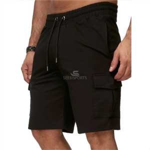 Vente en gros de shorts de sport pour hommes avec poches pour la course à pied, personnalisés, de haute qualité, à taille élastique et à séchage rapide - Product Image 4
