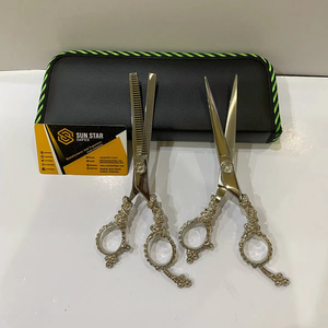 Ciseaux de coiffeur en acier inoxydable pur 440C poignée de dragon pointe de lame tranchante utilisation légère de salon de coiffure pour droitier - Product Image 6