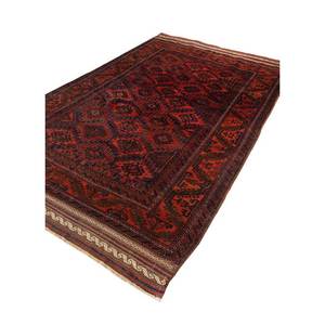 Alfombras de Lana Anudadas a Mano Aalam, Patrón Geométrico Abstracto Rojo Naranja para Uso Doméstico-Paem-111 para Sala de Estar, Dormitorio, Rectángulo de 9x12 - Product Image 2