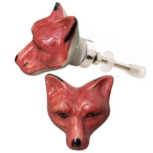 Boutons de renard en céramique de style industriel poignées de tiroir d'armoire pour armoire cuisine chambre salon commode - Product Image 2