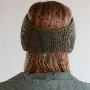 Diadema de punto de moda, diseño elástico, material transpirable, ajuste cómodo para deportes, uso casual y viajes. - Product Image 5