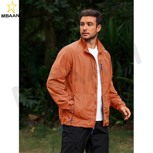 Veste légère pour homme Coupe-vent Fermeture éclair intégrale Manches longues Vestes de sport de plein air pour la randonnée - Product Image 3