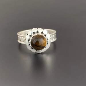 925 Silver Gothic Ottoman <b>Tiger</b> <b>Eye</b> <b>Ring</b> Custom Size <b>Ring</b> Bohemian Handmade Gothic Mens <b>Ring</b> - Product Image 5