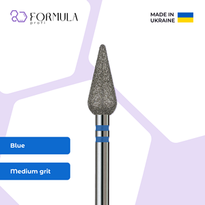 ดอกสว่านเจียรเล็บสแตนเลสคุณภาพสูง รุ่น Formula Profi ขนาด 5.0 มม. สีน้ำเงิน พรีเมียม สำหรับทำความสะอาดหนังกำพร้า  พร้อมโลโก้สั่งทำได้ - Product Image 1