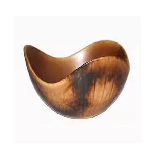 Cuenco Artesanal de Cuerno de Búfalo con Acabado Liso, Cuenco para Servir de Cuerno de Búfalo Natural, Centro de Mesa - Product Image 2