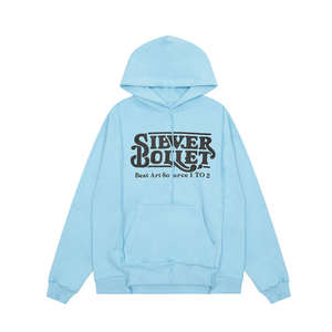 Sweat-shirt à capuche en polaire style américain automne-hiver 2026, pull à capuche doublé, imprimé portrait uni, mode personnalisée - Product Image 4