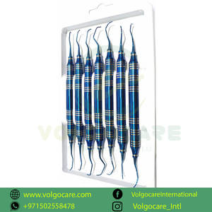 2025 gran oferta 7 piezas conjunto de curetas Gracey periodontales manuales instrumentos quirúrgicos dentales médicos - Product Image 4