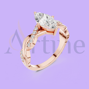 แหวนเจ้าสาวอินเดีย14k ประดับด้วยหิน - Product Image 1