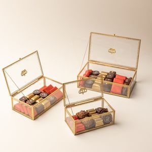 Plato de fruta seca de chocolate de madera de tres formas diferentes para regalos formales, eventos de hotel o uso en fiestas en casa - Product Image 6