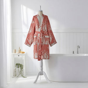 Bata de Baño Tejida 100% Algodón para Mujer y Hombre, Transpirable, de Secado Rápido, Larga, para Verano/Primavera, Hecha en Turquía - Product Image 4