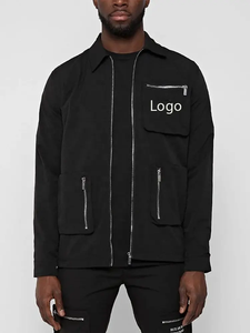 Vente en gros d'ensemble cargo pour hommes avec conception sur mesure OEM Ensemble deux pièces avec logo propre et logo personnalisé Veste et pantalon cargo - Product Image 6
