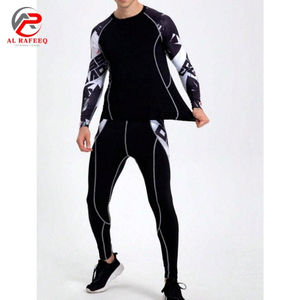 Trajes de Compresión para Hombre de Tela Transpirable Hechos a Medida, Ropa de Compresión sin Costuras de Nueva Llegada, Conjunto para Hombre para Correr - Product Image 5
