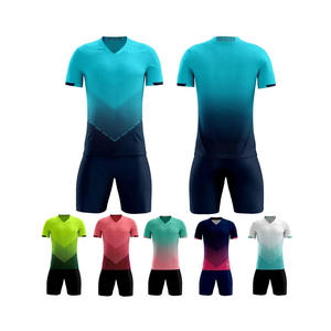 Camisetas de Fútbol Sublimadas Personalizadas, Impresión a Todo Color, Marca del Equipo, Unisex para Adultos, 100% Poliéster, Secado Rápido, Transpirables, OEM, Cortas - Product Image 1