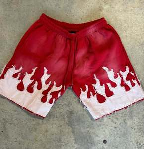 Parches bordados personalizados con logotipo, ropa de calle informal de verano, pantalones cortos holgados con estampado de camuflaje 3D para hombre - Product Image 6