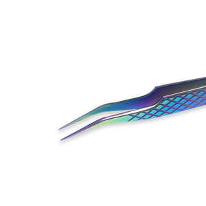 Pinzas de pestañas de acero inoxidable inclinadas puntiagudas, herramientas de extensión, pinzas para pestañas - Product Image 5