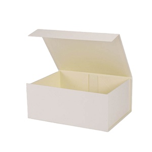 Custom Logo Printed A5 Magnetic Closure Gift Box Deep <b>White</b> Premium Rigid Packaging Gift <b>Boxes</b> - Product Image 1