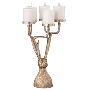 Portavelas martillado de diseño creativo pulido con espejo a la venta, centro de mesa de boda, portavelas decorativo - Product Image 5