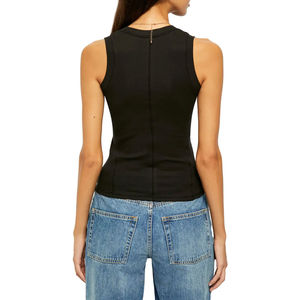 Logotipo personalizado nueva moda de verano camiseta sin mangas para mujer ropa deportiva camisetas sin mangas servicio moda mujer camiseta sin mangas nueva llegada - Product Image 2