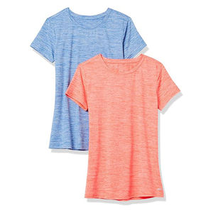 T-shirt pour femmes, couche en maille respirante, texture lisse, soutien doux pour les mouvements, léger, circulation de l'air, équilibre, détente, tenue quotidienne en plein air - Product Image 5