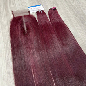 Extensiones de cabello virgen Remy vietnamita de alta calidad 100% Natural, máquina de doble trama, hueso grande, recto, extremos súper dobles dibujados - Product Image 2