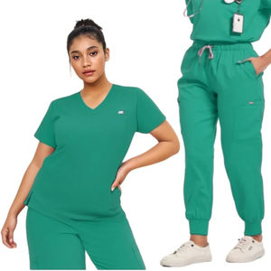 Tenue de travail unie pour femmes, accessoires de soins infirmiers, blouses médicales chirurgicales, pour médecins et infirmières - Product Image 4