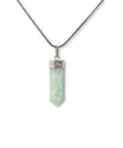 Wholesale All Mix Stones Single Point Pencil Healing Gemstone Necklace Pendant And Love Crystal Pencil <b>Cape</b> Pendant Necklace - Product Image 3