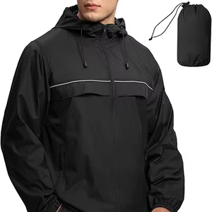 Chaqueta Cortavientos Deportiva de Moda para Hombre, Chaqueta Impermeable de Alta Calidad con Cuello Alto para Invierno, Chaquetas de Primavera Personalizadas - Product Image 1