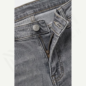Pantalones Vaqueros de Mezclilla para Hombre 2025, Pantalones Ajustados, Vaqueros Ajustados para Hombre, Venta al por Mayor de Fábrica, Transpirables, Rectos, Servicio OEM - Product Image 4