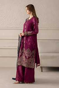 Traditional Indian Ethnic Anarkali <b>Lehenga</b> <b>Choli</b> in Acrylic with Chiffon Embroidery and Elegant Embellishments <b>for</b> <b>Women</b> - Product Image 4