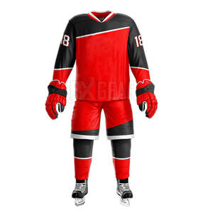 Uniforme de hockey sur glace pour hommes à séchage rapide fabriqué avec un tissu extensible pour un confort et un mouvement parfaits - Product Image 4