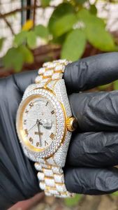 High Quality Luxury Automatic Moissanite Diamond Watch Brilliant Cut New Arrival Hip Hop Style with 20mm Stainless Steel <b>Band</b> - Product Image 6