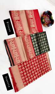 Haute sur demande kanjivaram Style Lehenga pour les femmes Collection de mariée de la Boutique indienne Festival vêtements de mariage lehenga Choli - Product Image 5