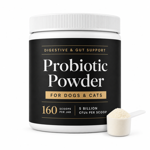 Probióticos de Alta Potencia para Perros y Gatos - 3 Cepas con Enzimas Digestivas e Inulina para <span class=keywords><strong>el</strong></span> Alivio del Estómago Sensible - Product Image 1