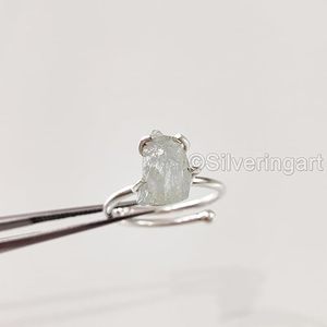 Conjunto de Joyería para Mujer con Piedra Preciosa de Aguamarina Natural, Piedra de Nacimiento de Marzo, Joyería Hecha a Mano, Conjunto de Anillo y Colgante de Plata de Ley 925 - Product Image 2