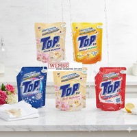 Détergent liquide pour linge de qualité supérieure 1,5 kg (recharge) Parfum floral Utilisation pour vêtements Détachant et adoucissant Nettoyage supérieur des tissus