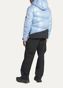 Chaqueta acolchada con cremallera y logotipo frontal con cuello levantado impermeable personalizada para hombre de invierno - Product Image 3