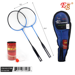 Raquette de Badminton Offense Sport 25.5 "(1 paire) 2 balles de Badminton 36 pièces/CS cadre en Fiber de carbone Durable PU Grip léger doux - Product Image 1