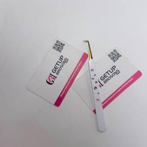 Pince à cils GETUP BROSONS IMPEX en acier inoxydable, précision 90 degrés, pointe dorée, anti-magnétique, anti-statique, prise en main parfaite, lisse - Product Image 4